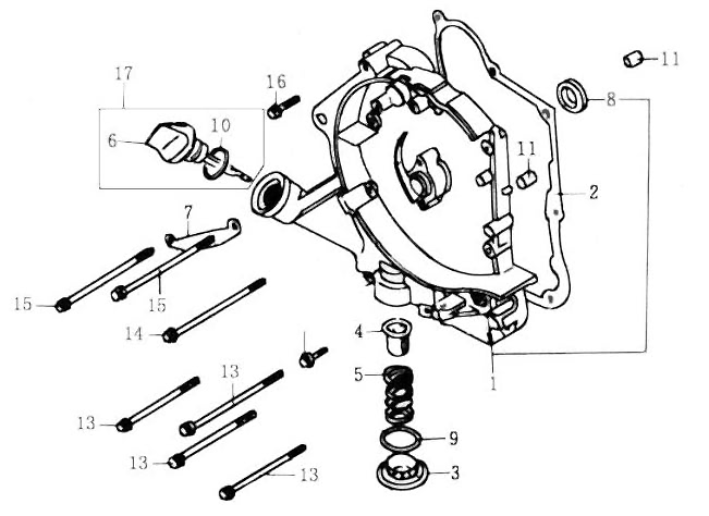 Сборка двигателя 150 кубового китайского скутера